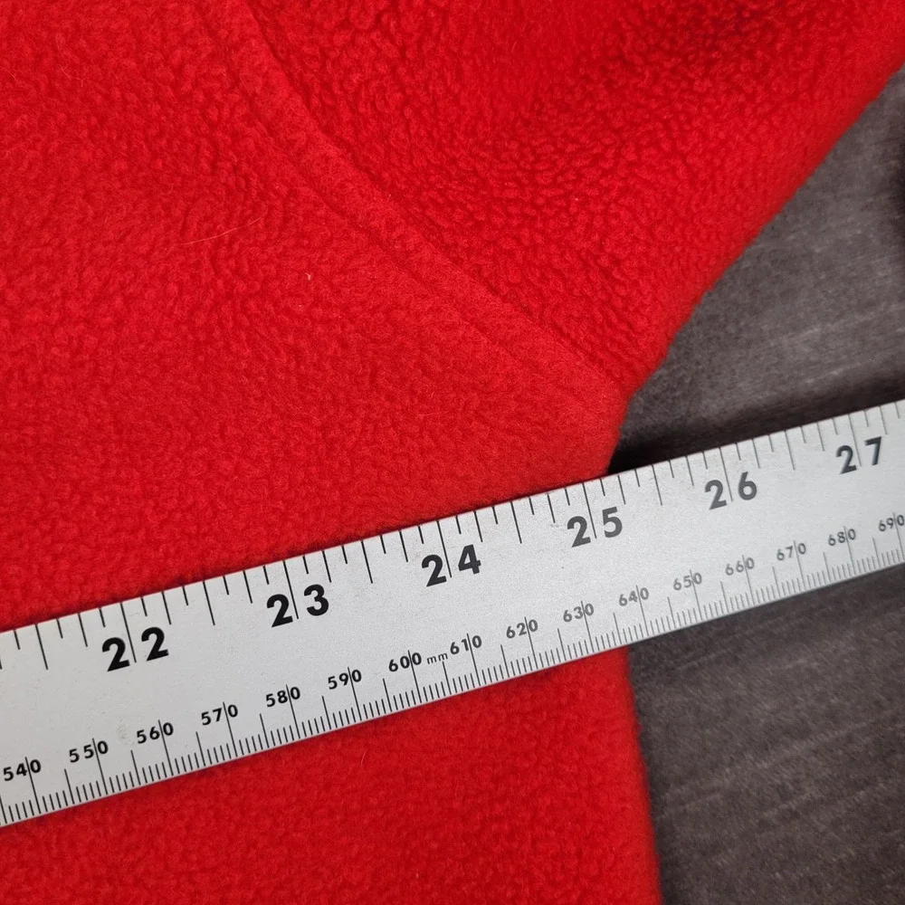 Starter‎ Vintage Nebraska Huskers Mens XL Red Fleece Quarter Zip Pullover Jacket